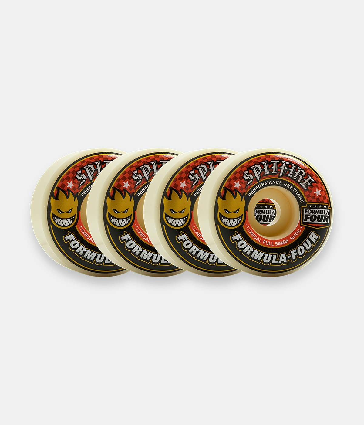 Spitfire Wheels Wheels F4 101 Conical Full 58 Natural