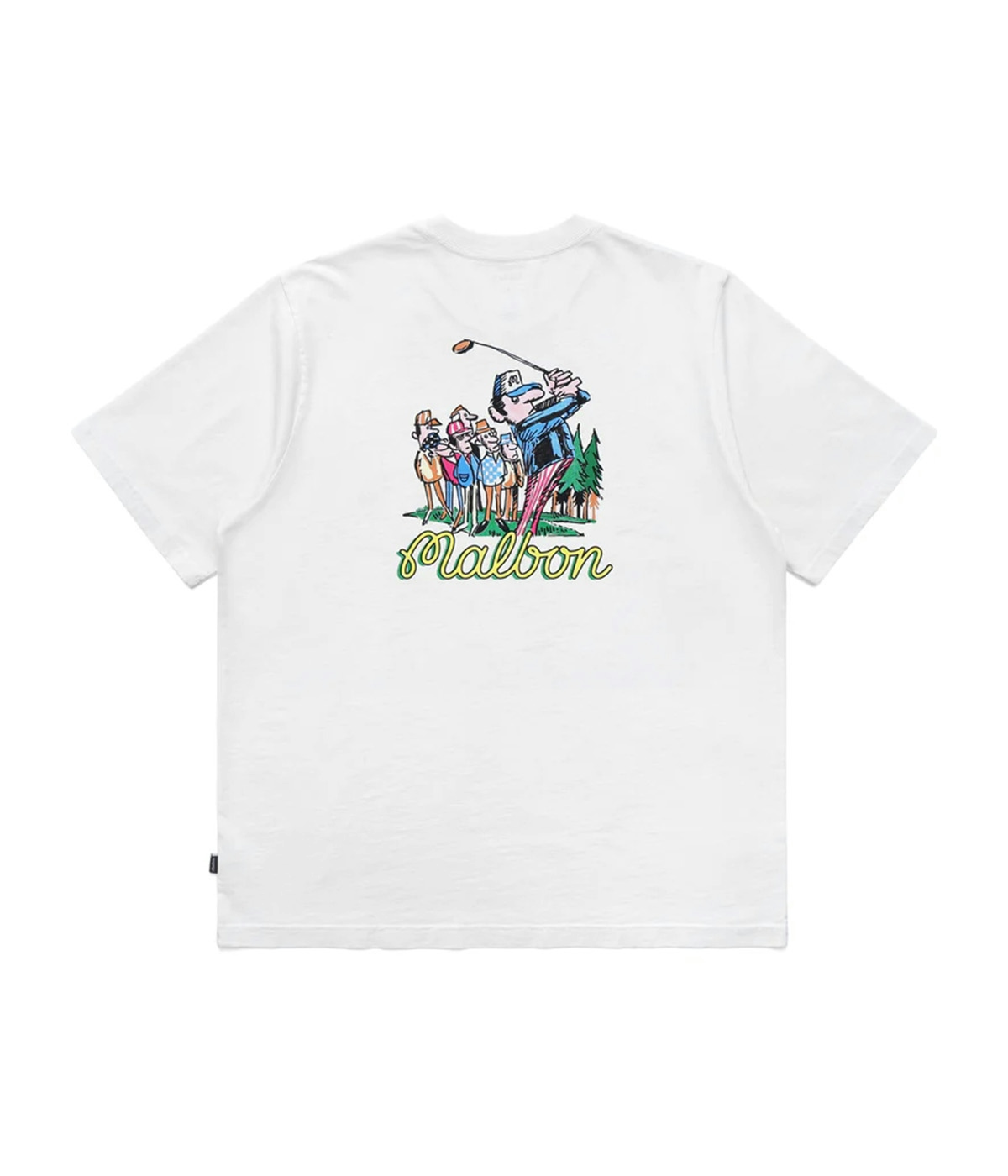 Malbon Golf T-shirt Founders SS Pocket White