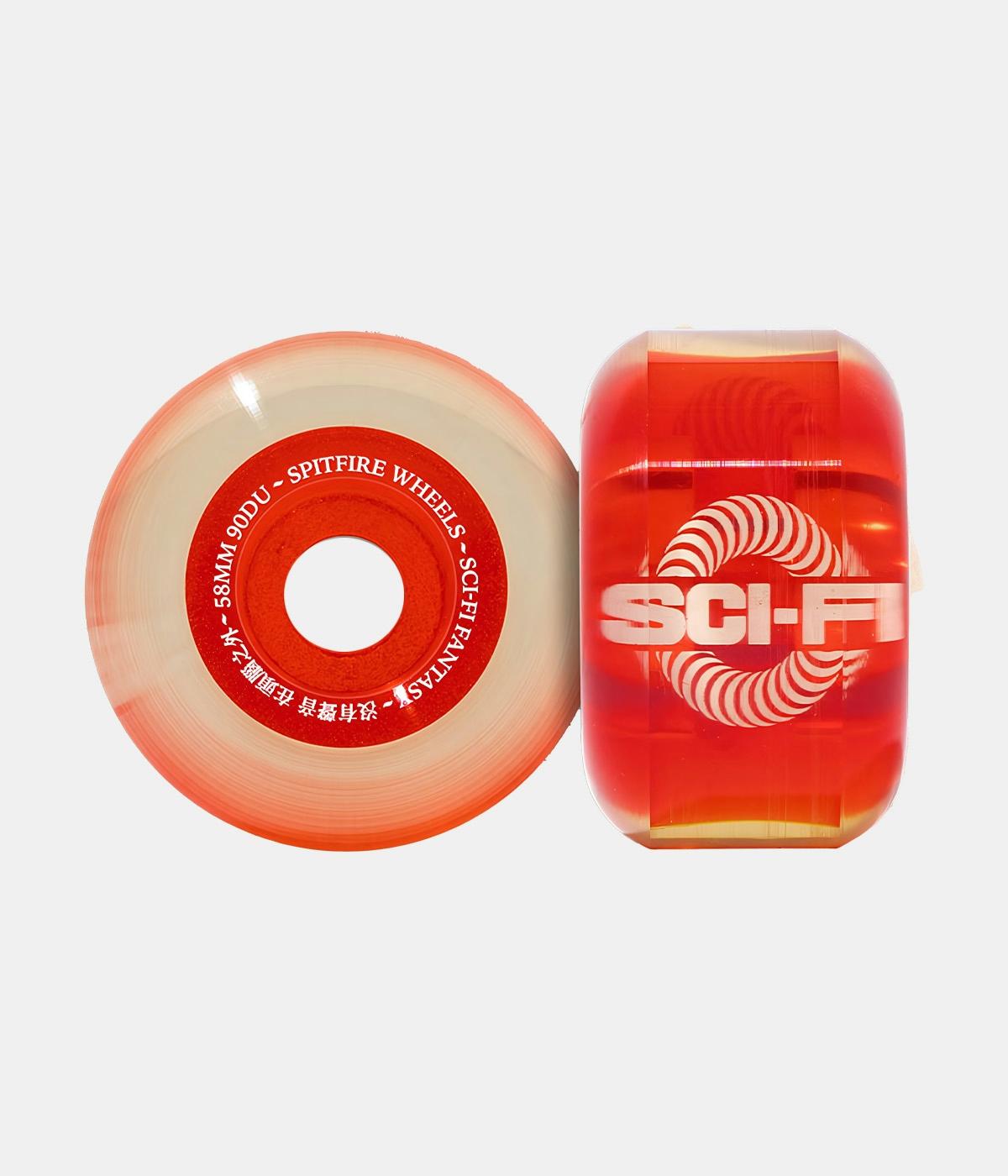 Spitfire Wheels Wheels Sapphires Spitfire | Sci Fi 58 Clear/Red