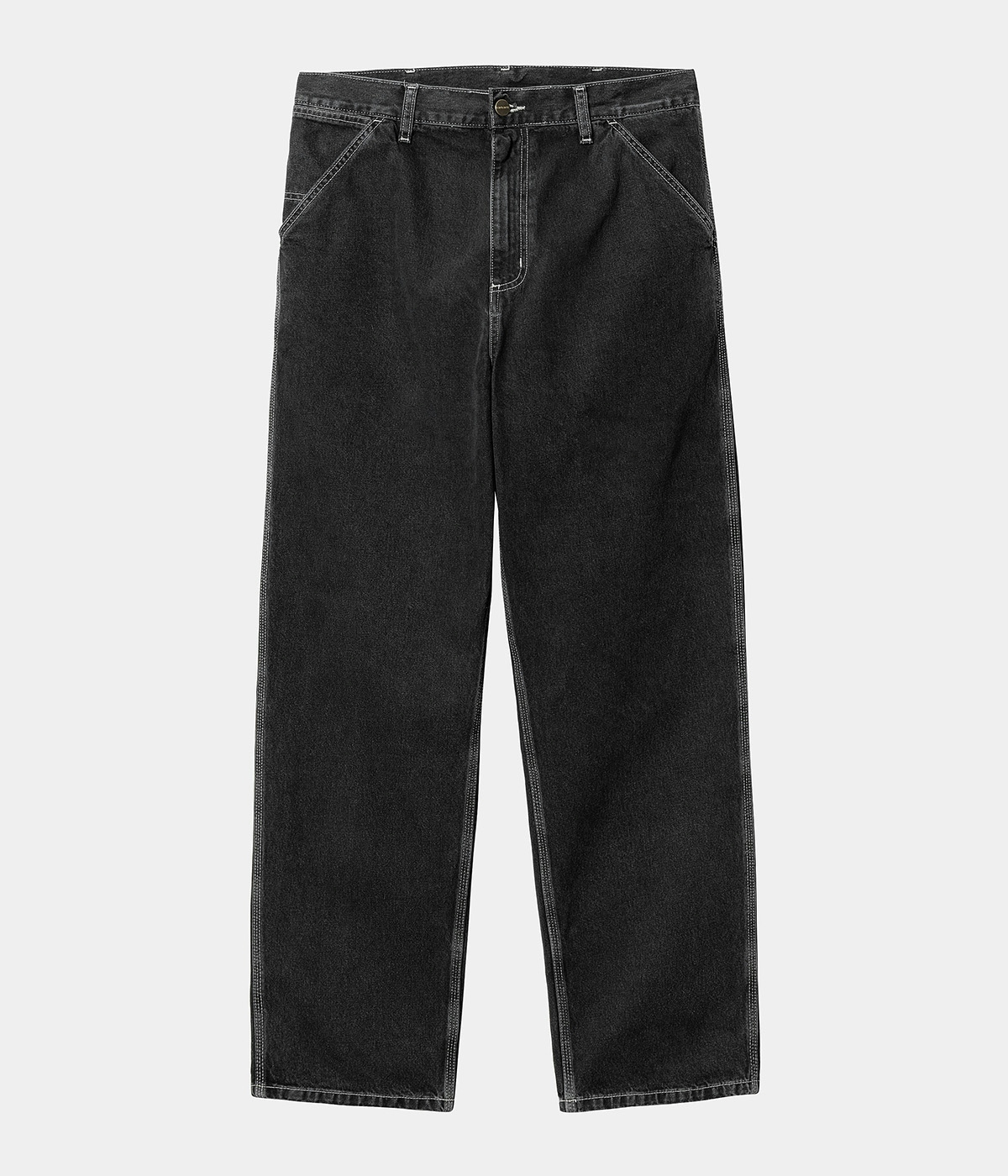 Carhartt Pant Simple Black/Stone washed 3