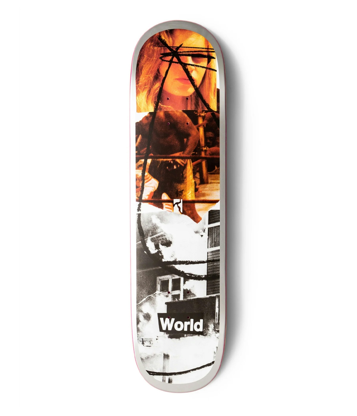 Poetic Collective World frame Skateboard 8.25" Multi Color 1
