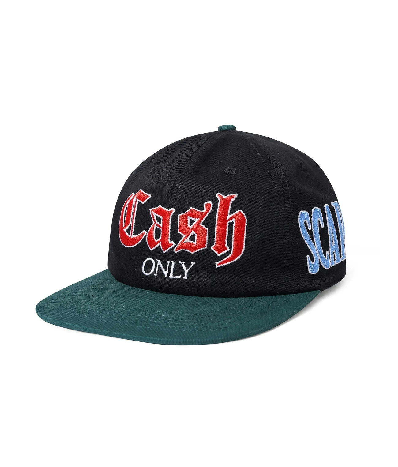 Cash Only Training 6 Panel Cap Black/Forest 1