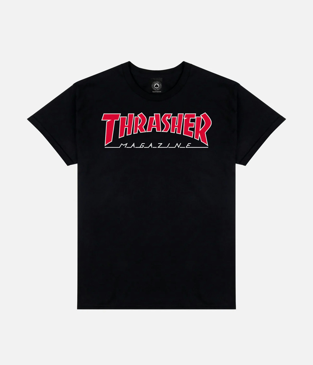 Thrasher T-shirt Outlined Black 1