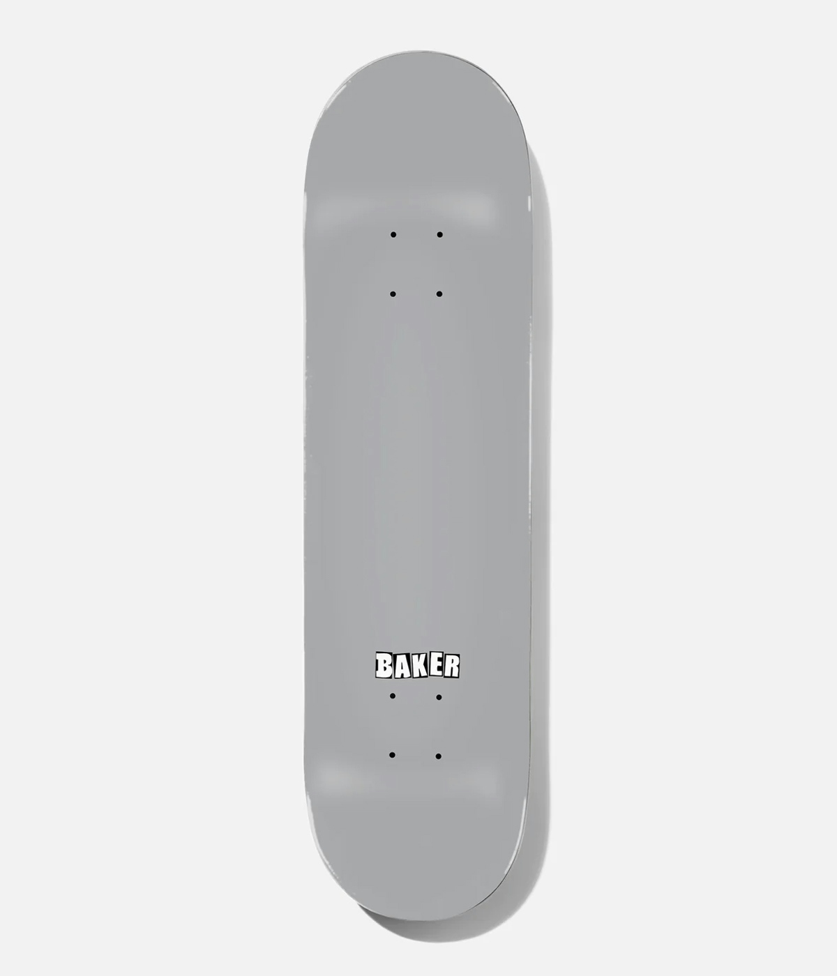 Baker Baca Brand Name Dipped Deck Grey Skateboard 8.5" Multicolor 2