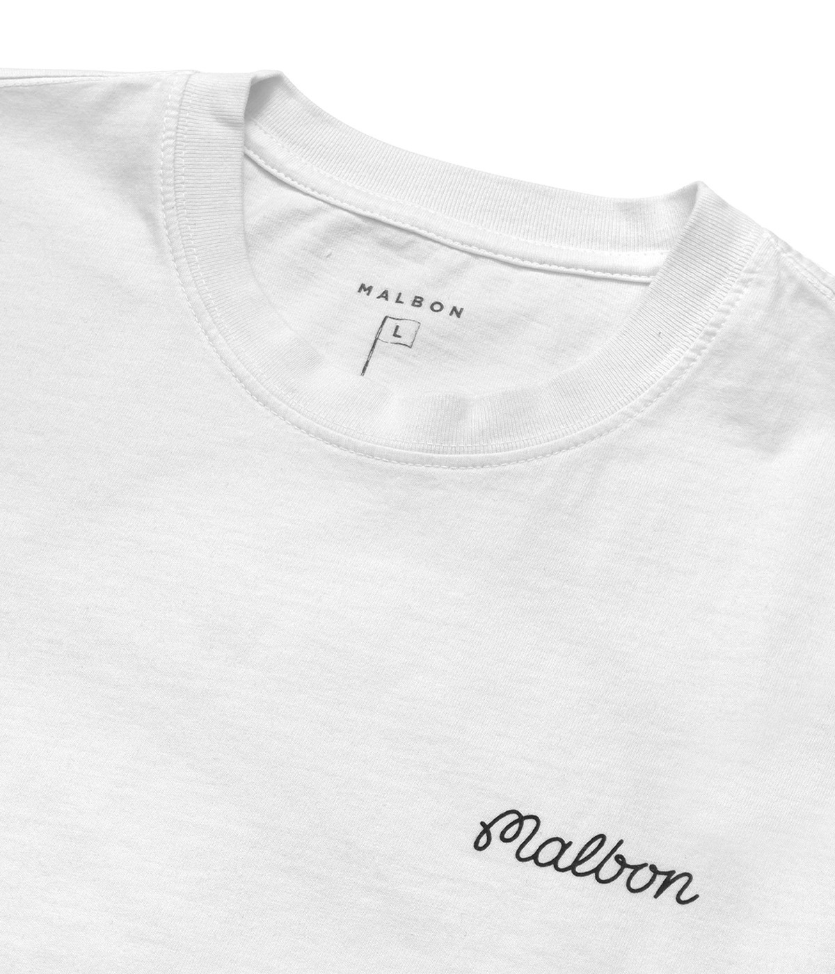 Malbon Golf T-shirt Baldwin Buckets Knockout White 3