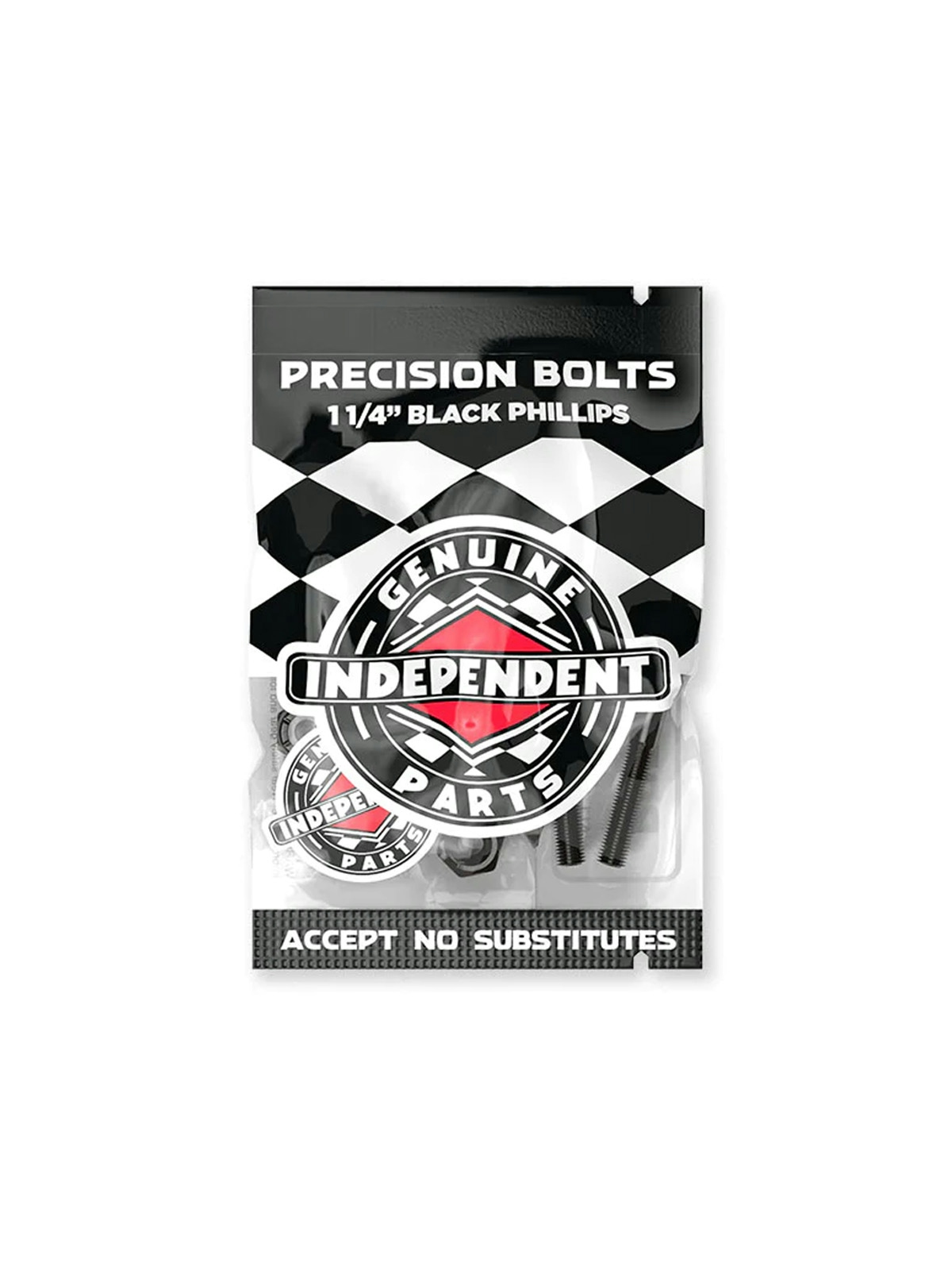 Indy Bolts Phillips Black 1 1/4"
