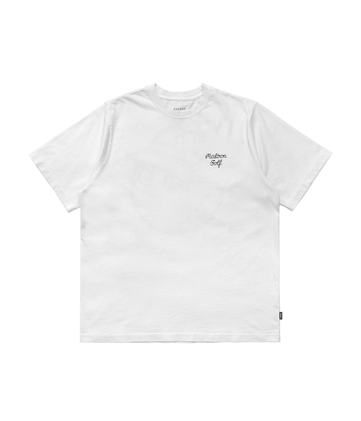 Malbon Golf T-shirt M Script Blur White 2