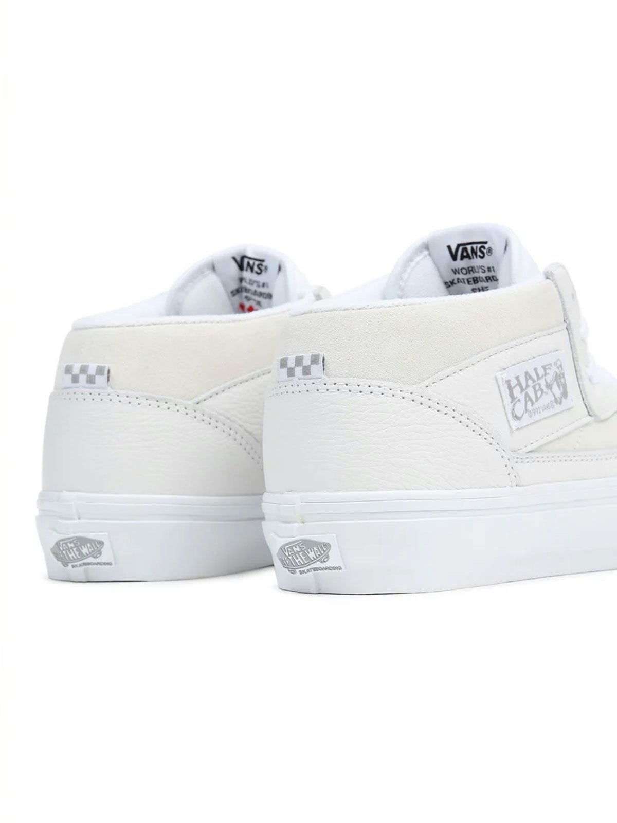 Vans Daz Skate Half Cab Shoes White/White 5