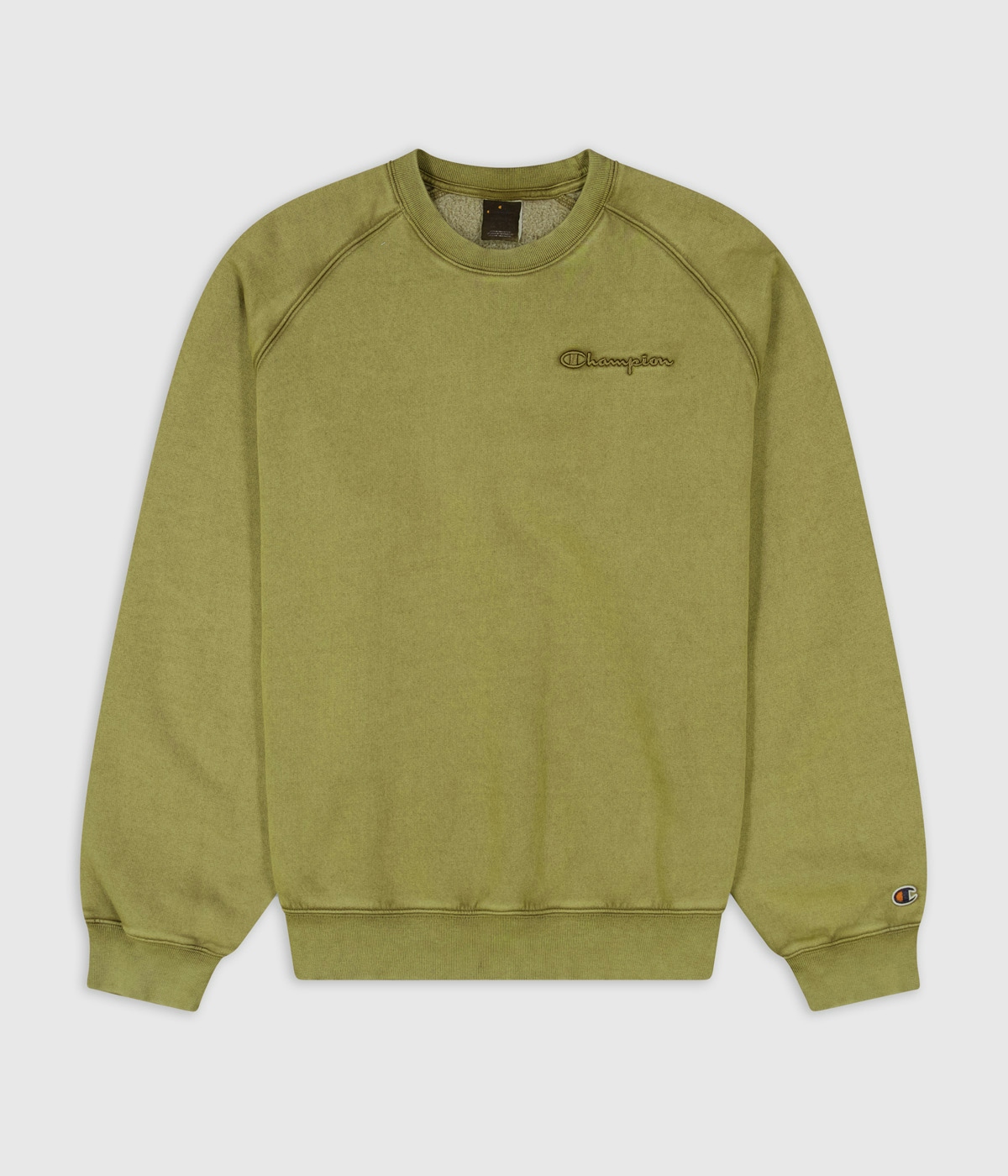 Champion Crewneck Sweatshirt Olive Green 1