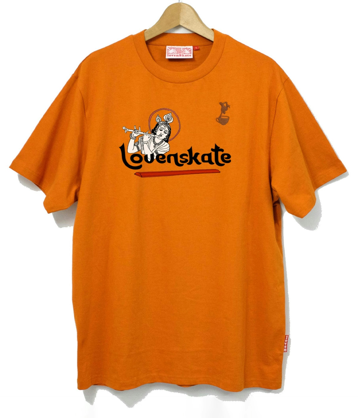 Lovenskate Curbasutra' By Sol Dhariwal Bisset T-shirt Orange 1