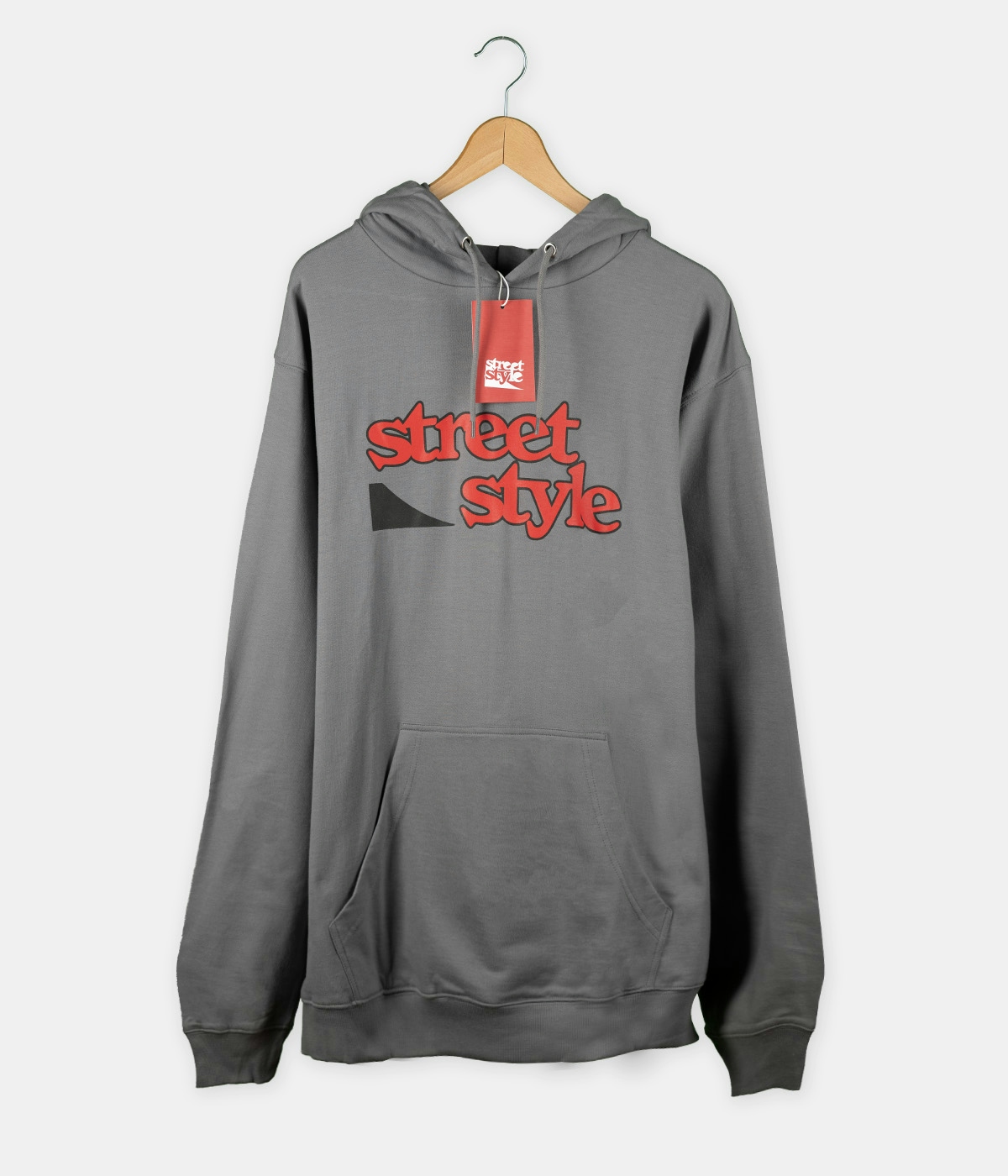 Vintage & Second Hand Streetstyle - Logo hoodie Grey 1