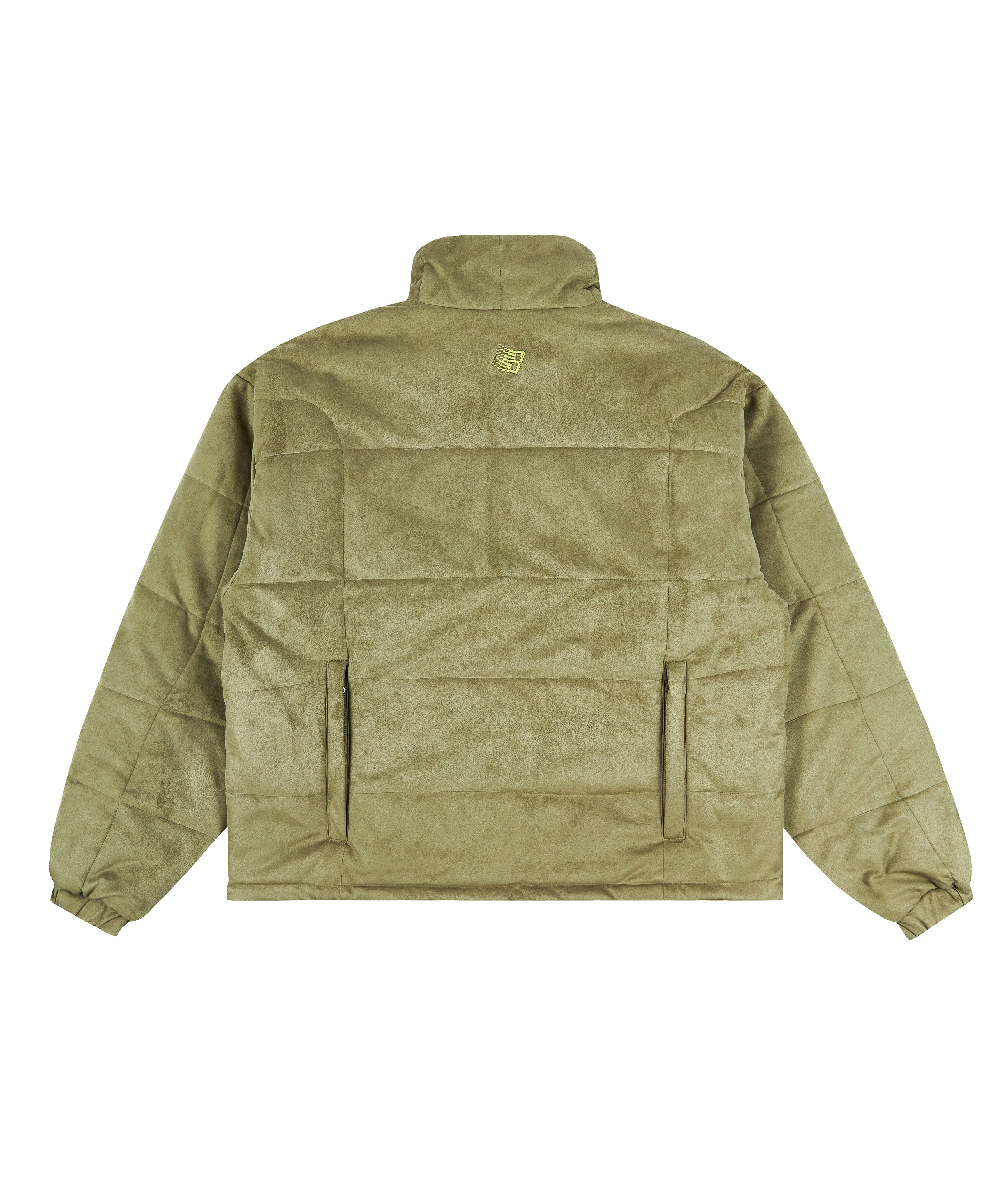 Bronze 56K Faux Suede Puffer Jacket Olive 2