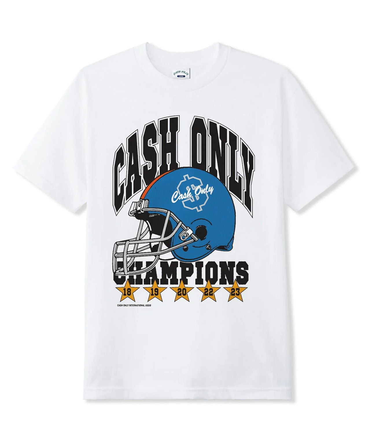 Cash Only Super Bowl T-shirt White 1