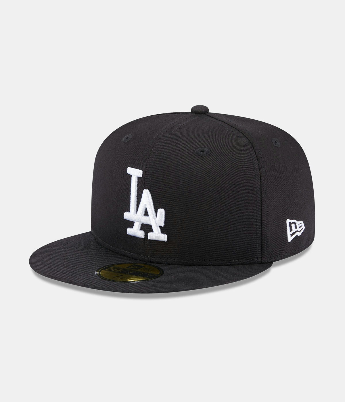 New Era Team Side Patch 59fifty Los Angeles Dodgers Cap Black 2