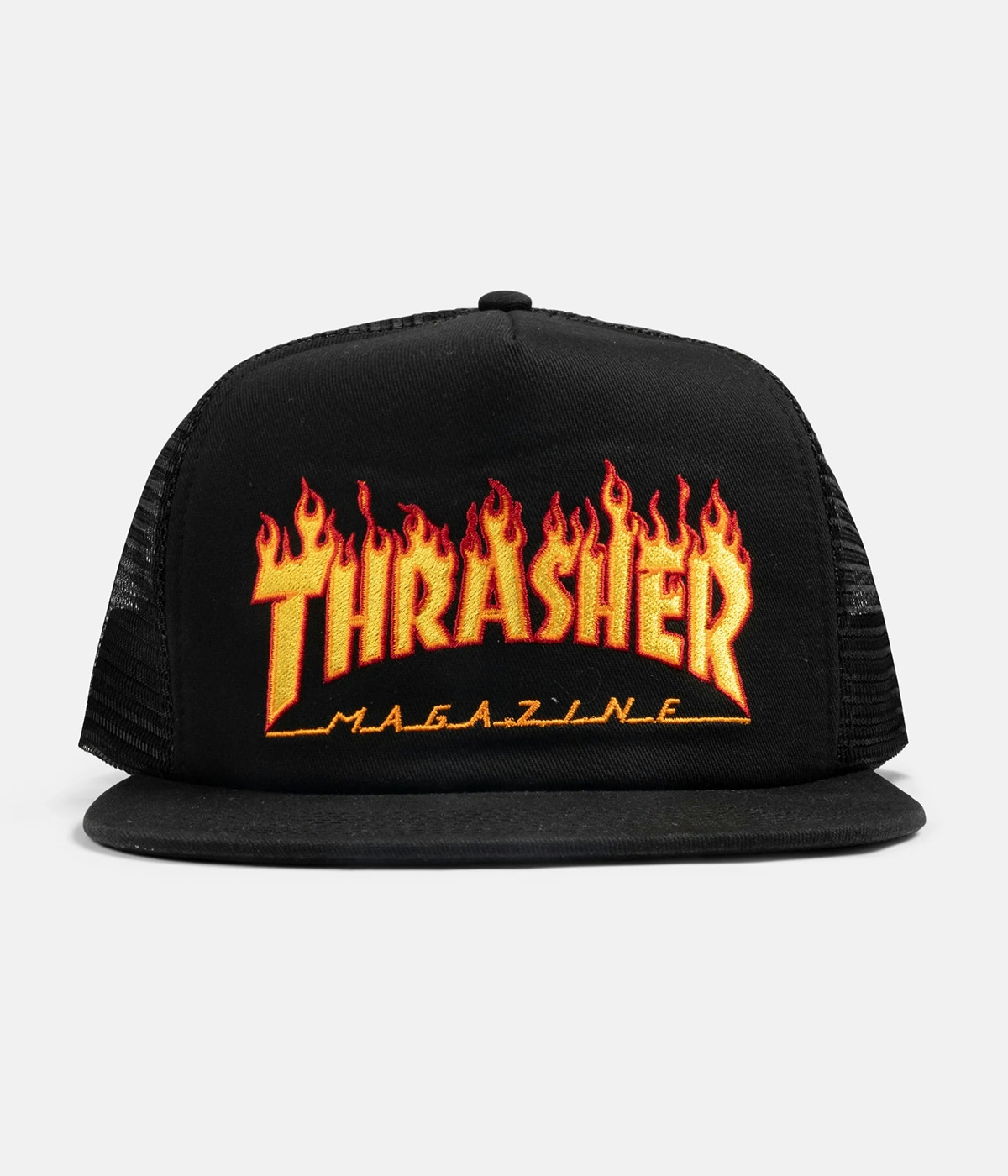 Thrasher Cap Embroidered Flame Logo Black 3