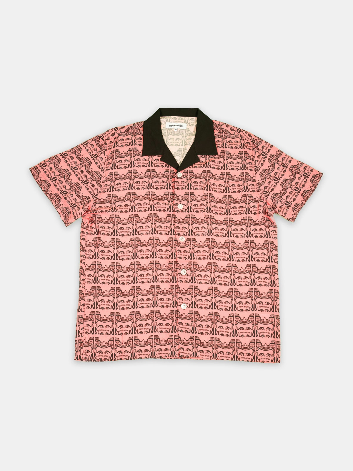 Fucking Awesome Idol Club Polo Shirt Neon Pink 1