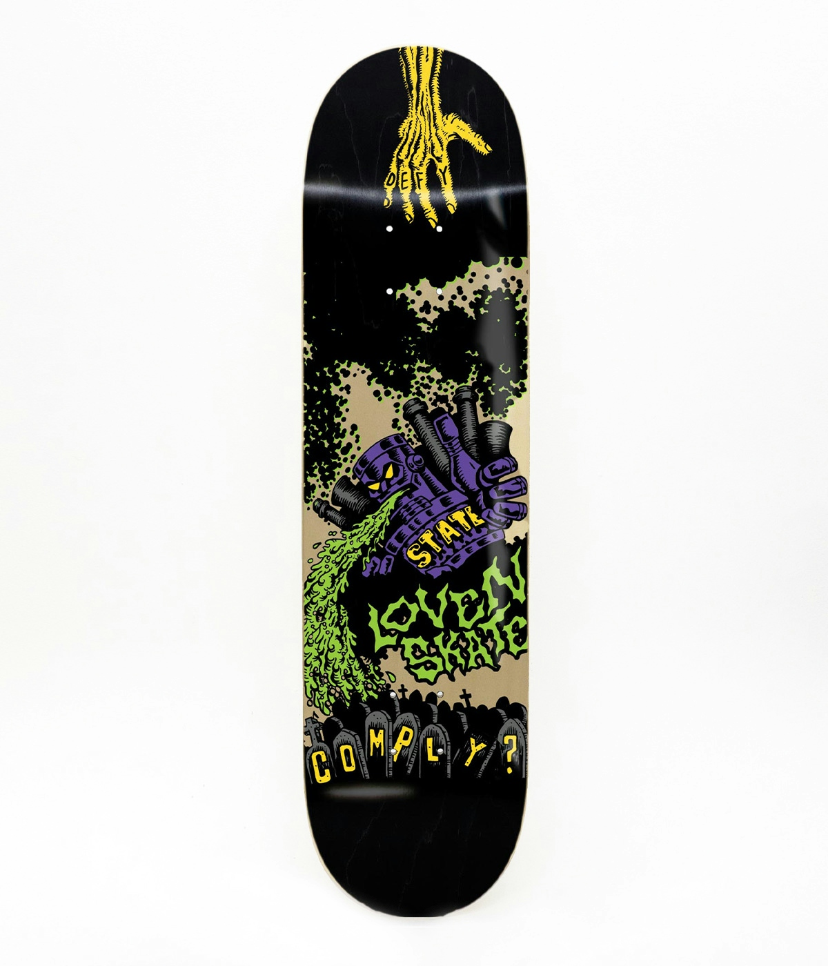 Lovenskate Defy Or Comply' By John Dye Skateboard Multi 1