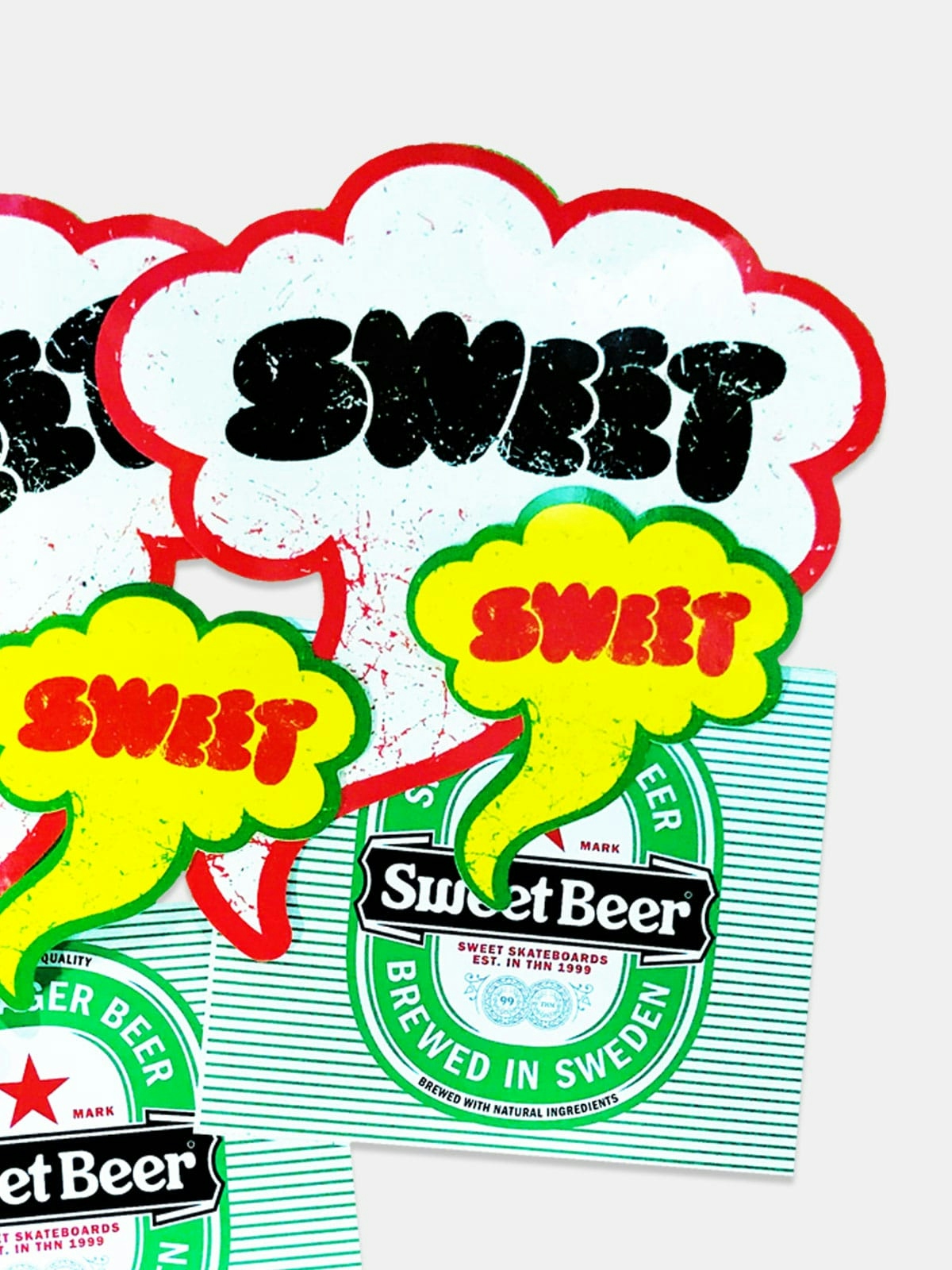 Vintage & Second Hand Sweet Sktbs - Sweet Mix 6-pack Stickers Multicolor 1
