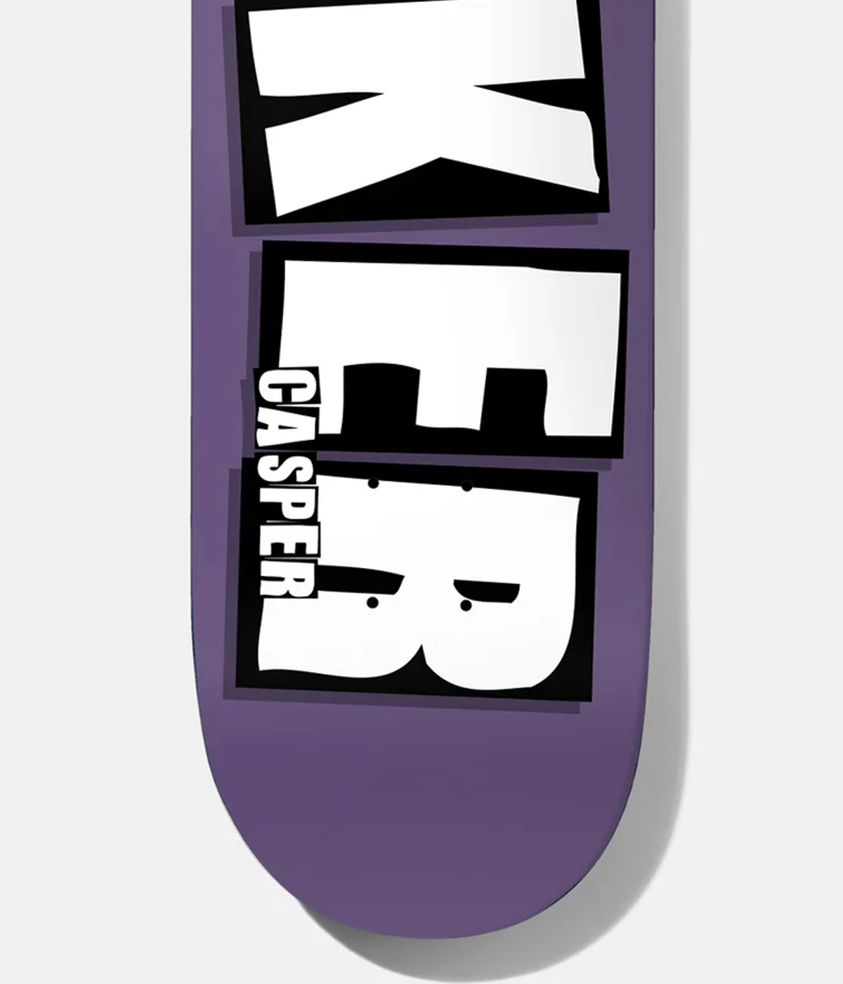 Baker Casper Brand Name Dipped Purple Skateboard 8.0" Multicolor 2