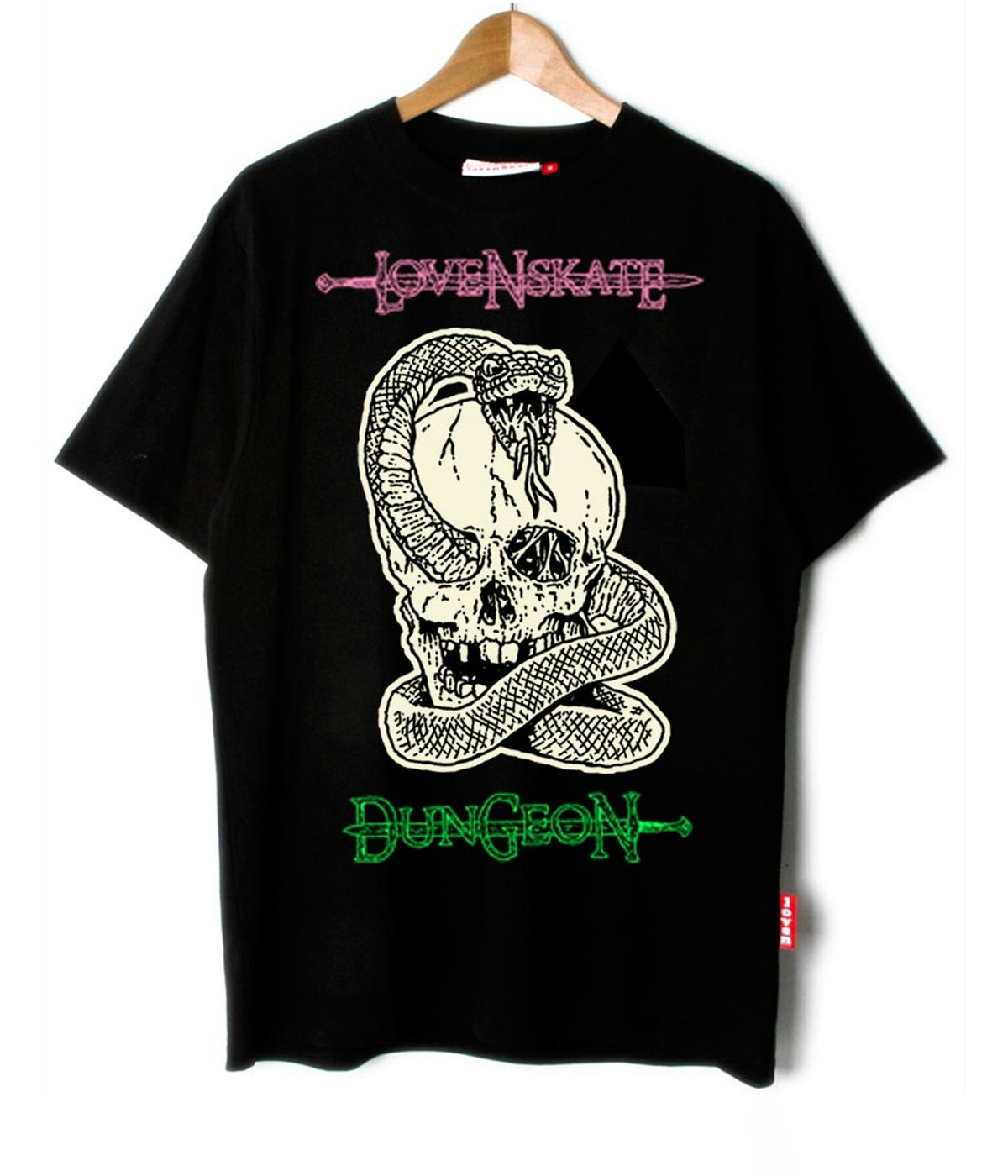 Lovenskate Dungeon X Lns' By French T-shirt Black 1
