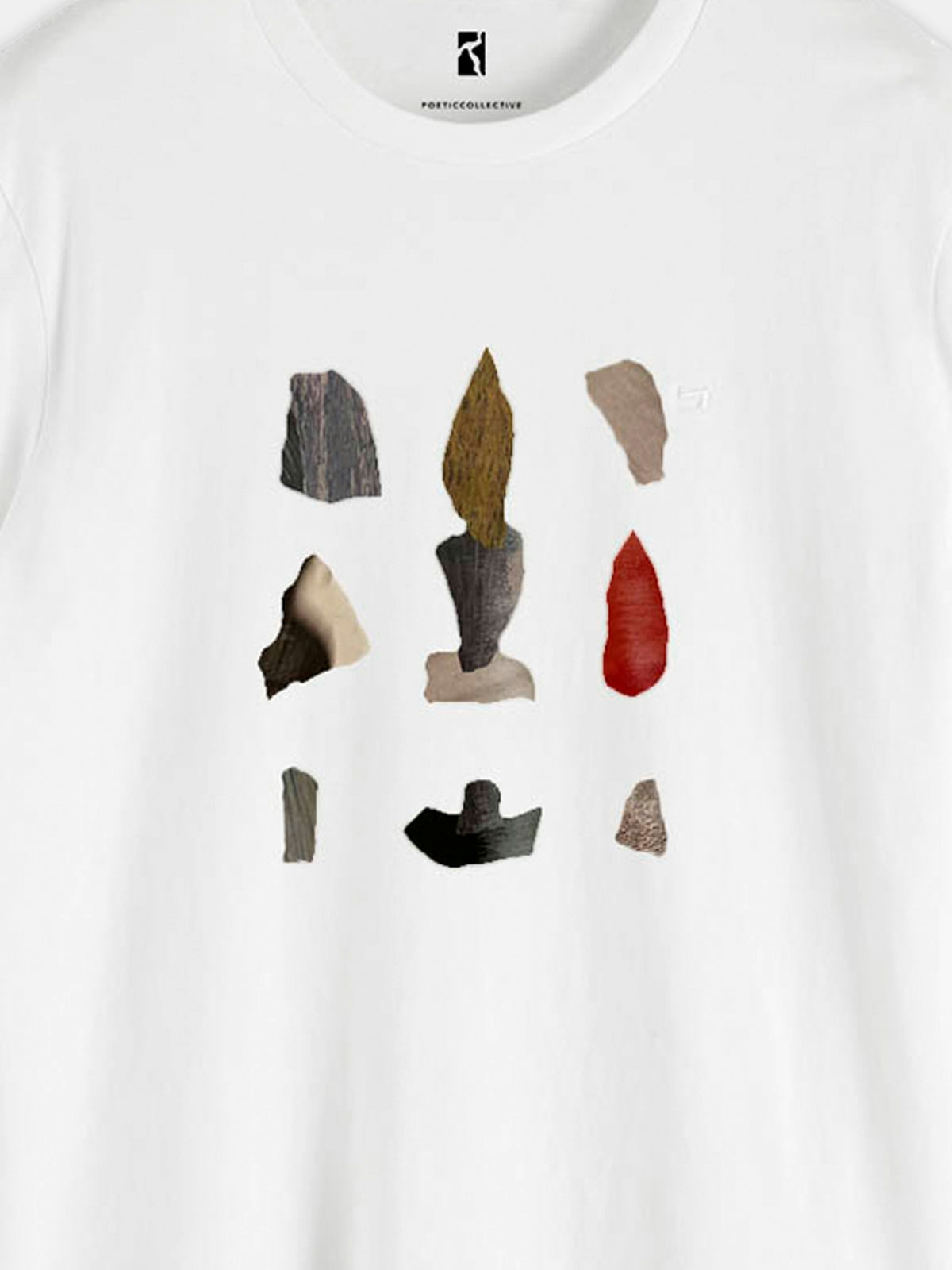 Poetic Collective Collage T-shirt White 2