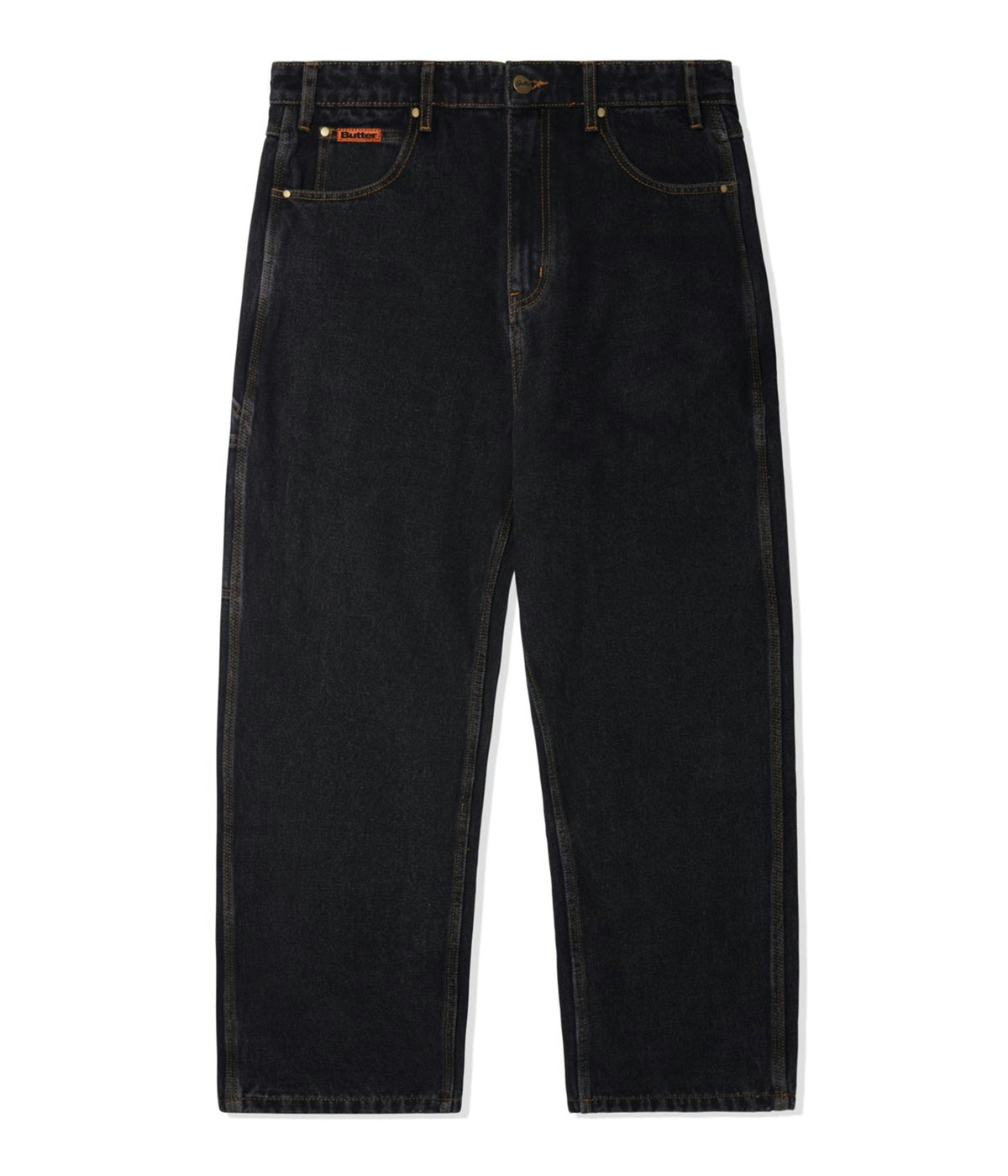 Butter Goods Relaxed Denim Jeans Washed Black 1