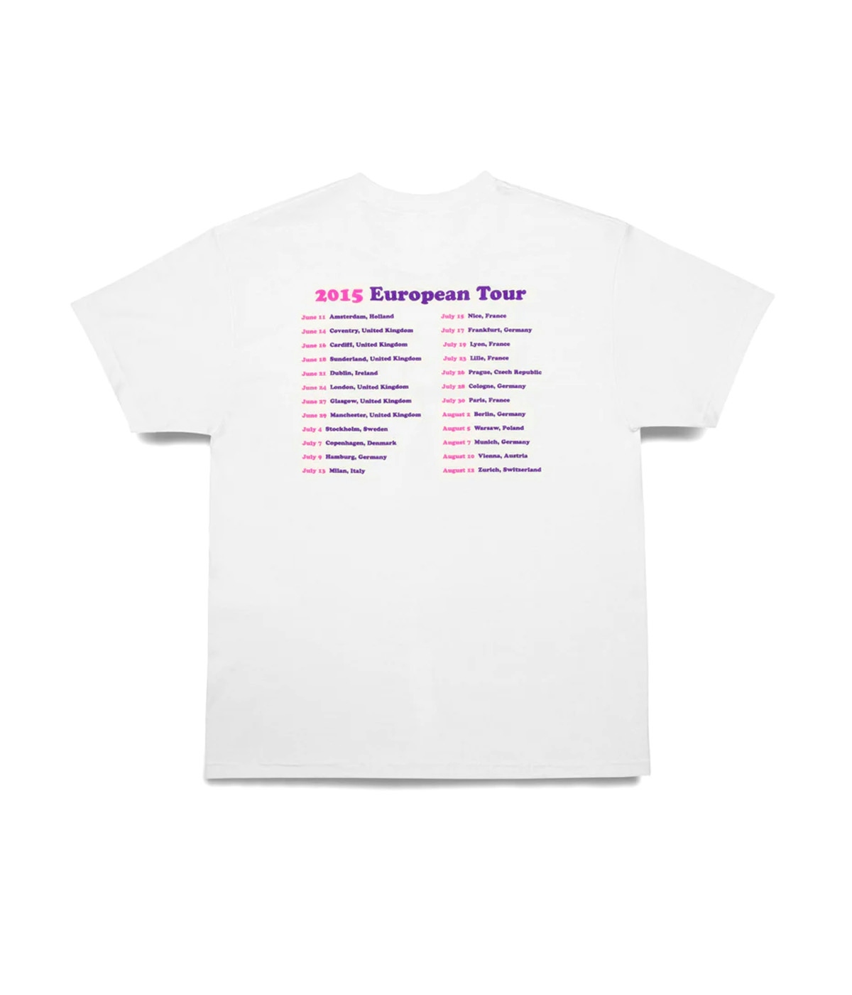 Quartersnacks Euro Tour T-shirt White 2