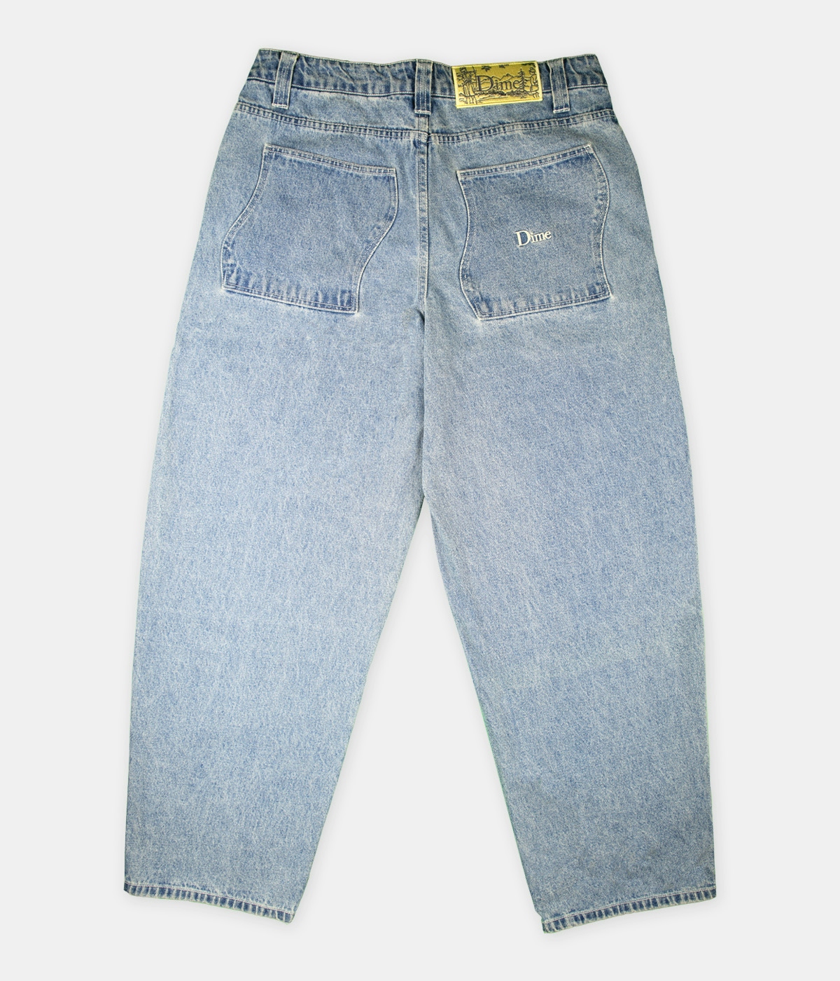 Vintage & Second Hand Dime Baggy Denim Jeans Light Blue 2