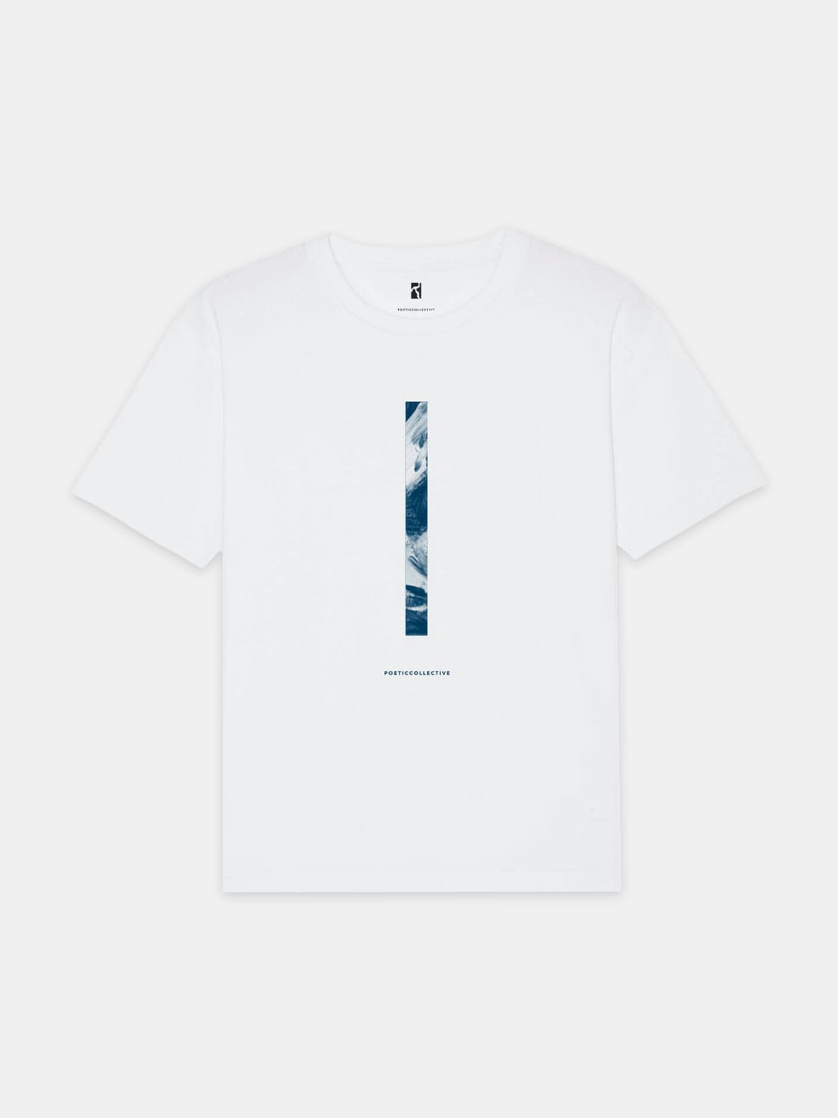 Poetic Collective Vertical T-shirt White 1