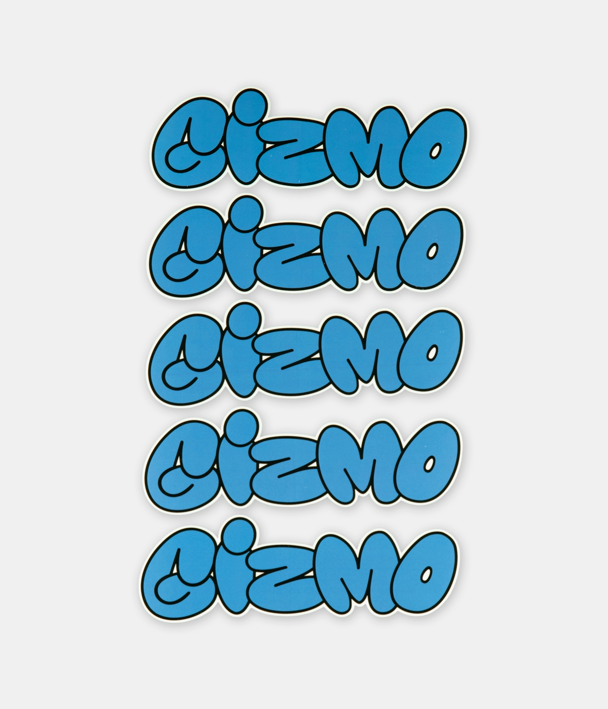Gizmo Gizmo - Blue Graf Logo 5-pack stickers Blue 1