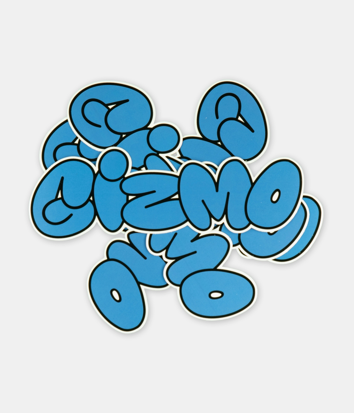 Gizmo Gizmo - Blue Graf Logo 5-pack stickers Blue 2
