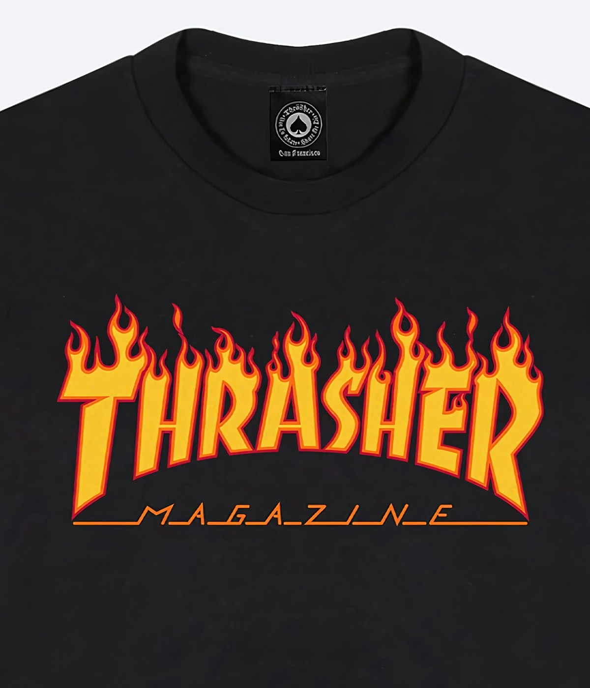 Thrasher Longsleeve Flame Logo Black 2