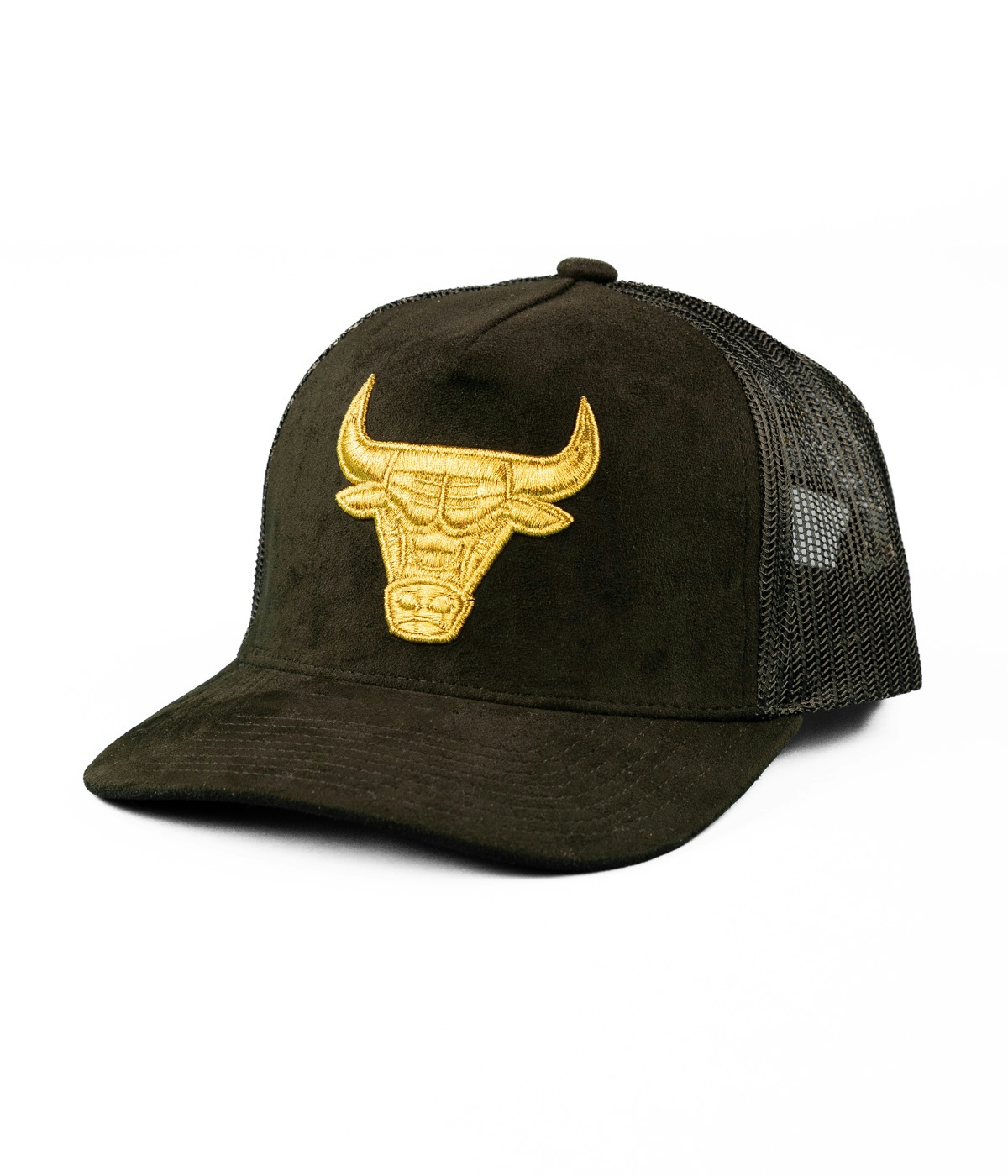 Mitchell & Ness Suede Trucker - Chicago Bulls Cap Black 1