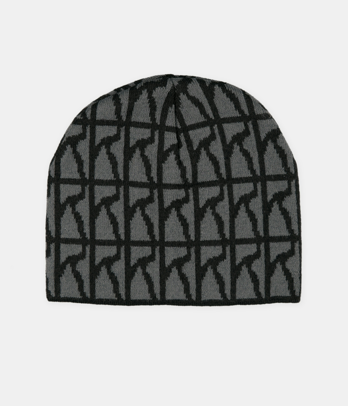 Poetic Collective Logo Repeat Pattern Beanie Black 1