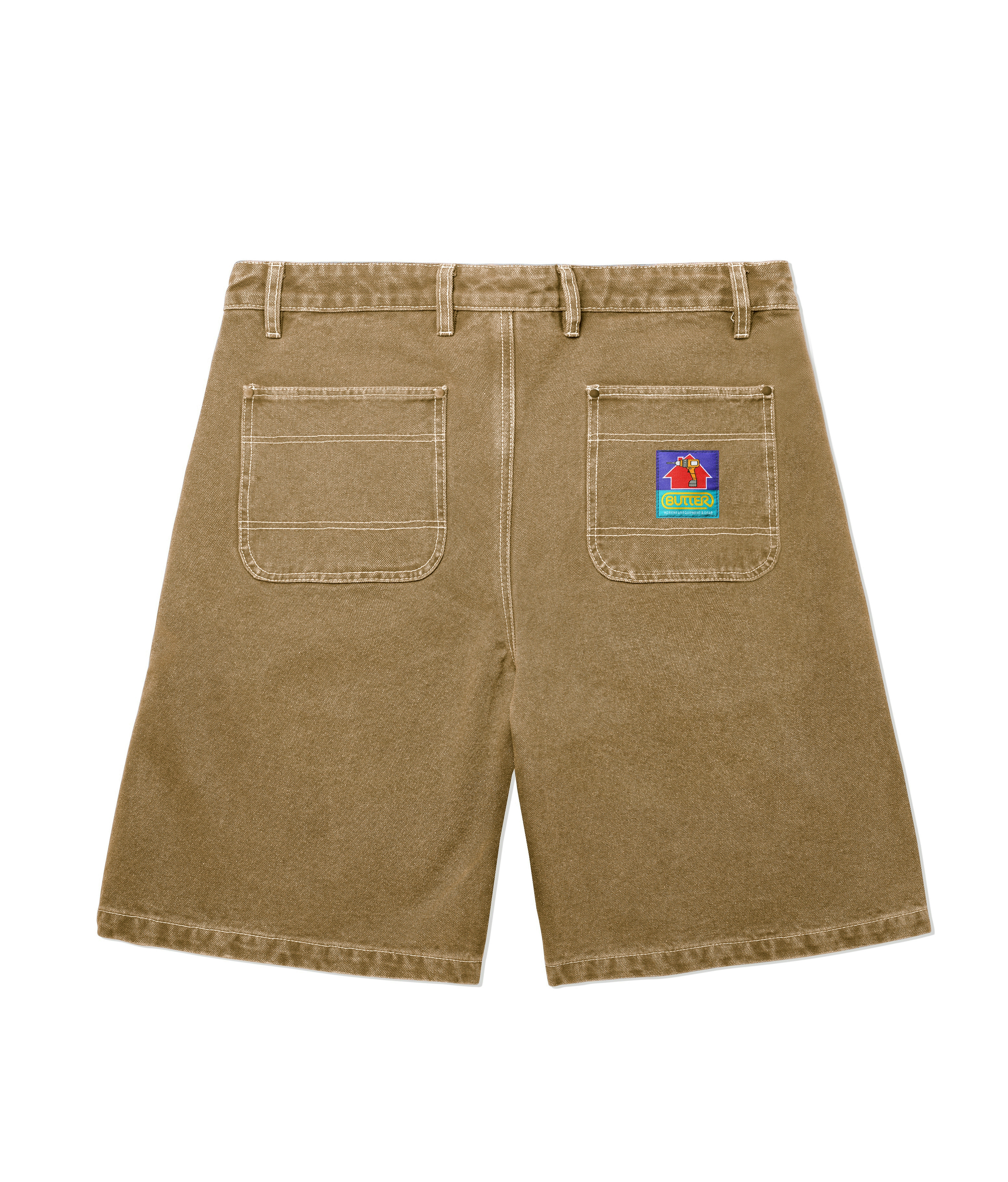 Butter Goods Work Shorts Washed Brown 2