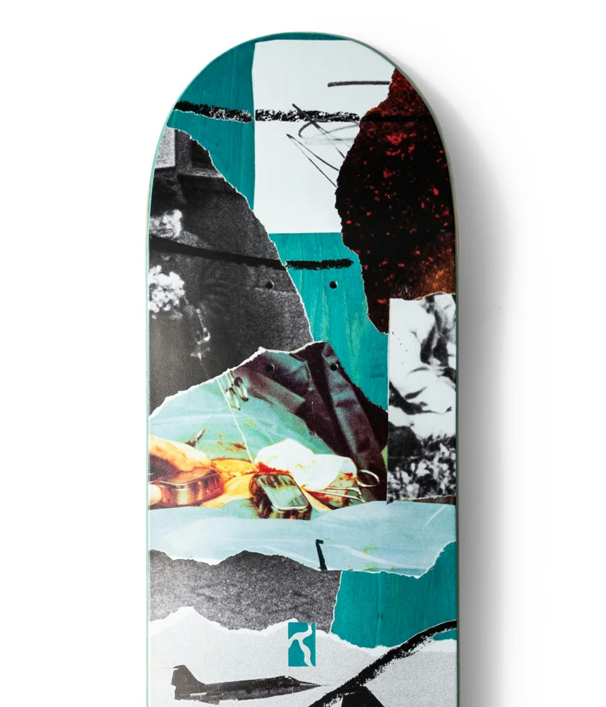 Poetic Collective Scan Wood Skateboard 8.125" Multi Color 3