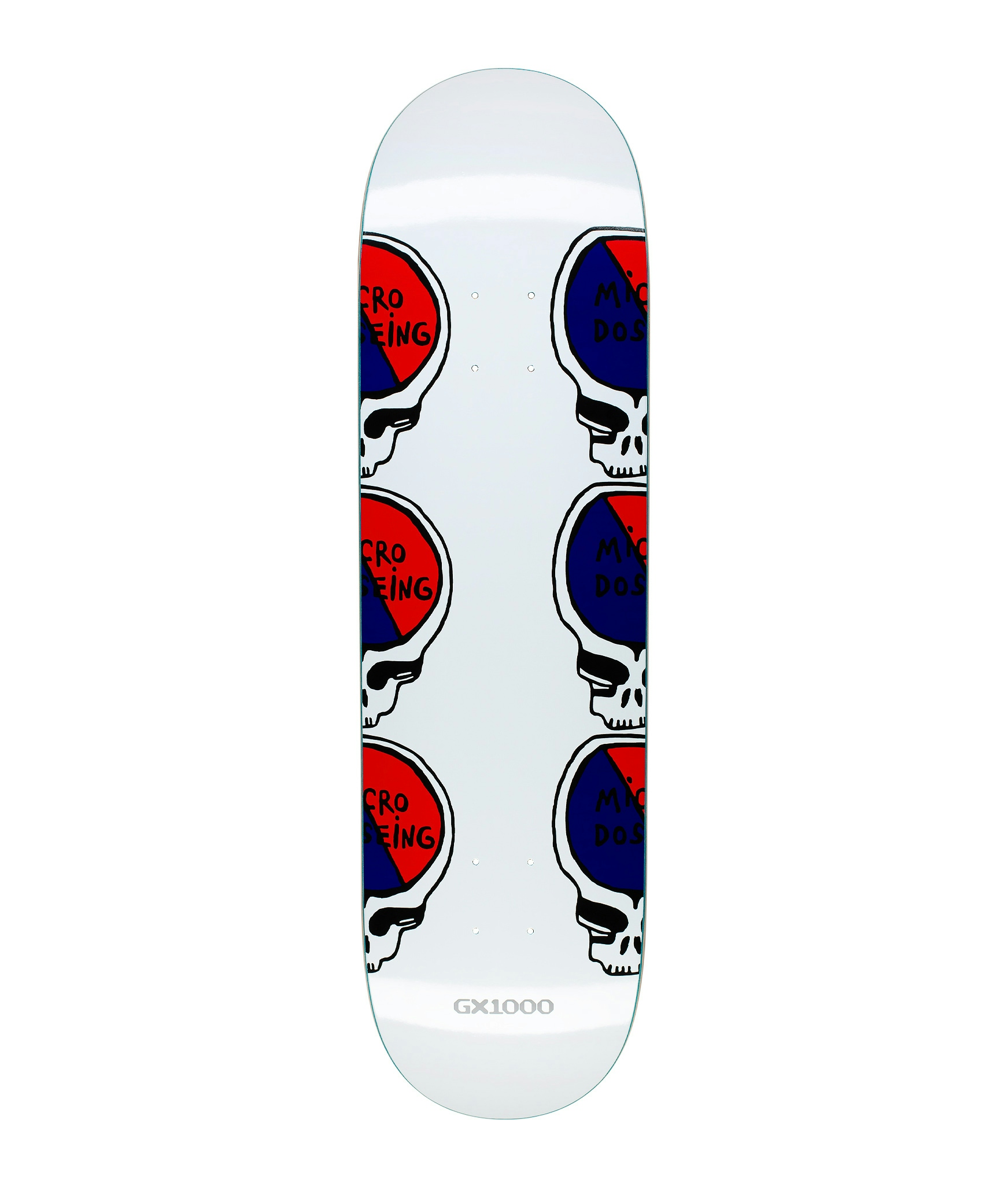 GX1000 No Micro Dose Skateboard White 1