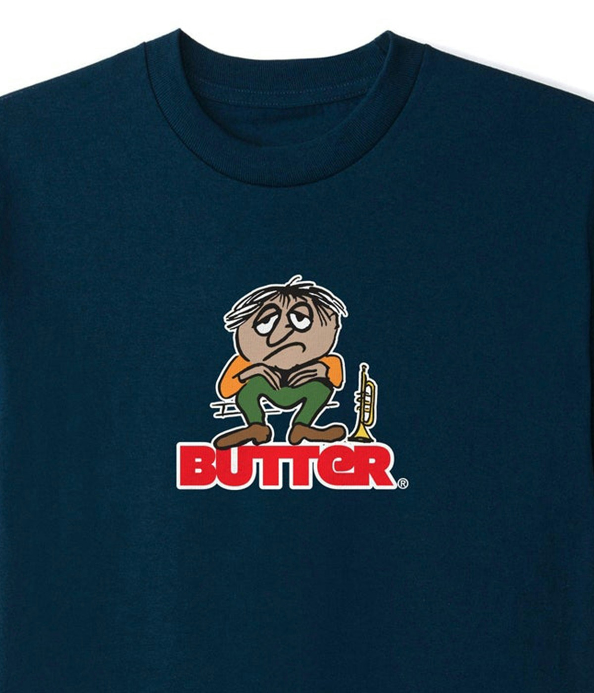 Butter Goods Blues Logo T-shirt Navy 2